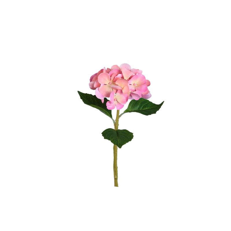 Hortensienblume – Rosa Hortensienzweig aus Polyesterstoff | PTMD