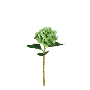 Hydrangea Flower – Dark Green Polyester Fabric Hydrangea Branch | PTMD