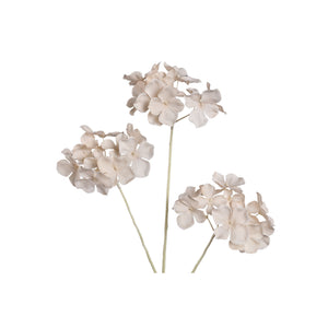 Hydrangea flower - Cream hydrangea spray flower, polyester fabric | PTMD