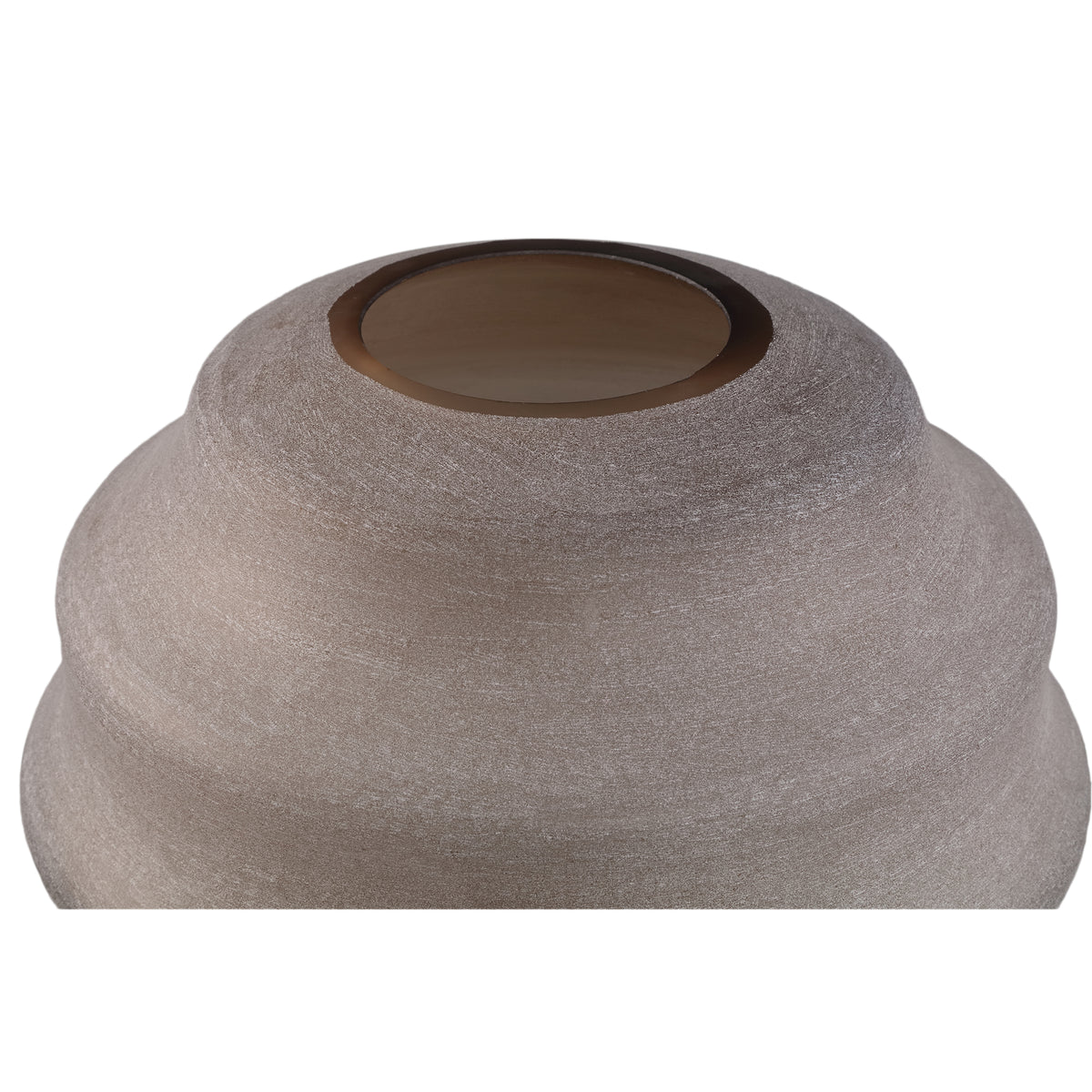 Vase – Beige Hue, Glass Material, Layered Design, Low Shape – Elladie | PTMD
