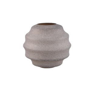 Vase – Beige Hue, Glass Material, Layered Design, Low Shape – Elladie | PTMD