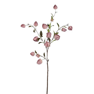 Garden flower - Purple Chinese lantern spray, metal, plastic, canvas| PTMD