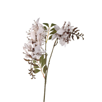 Gartenblume - Creme Kardinalblume Spray, Metall, Kunststoff, Leinwand | PTMD