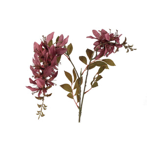 Gartenblume - Lila Kardinalblume Spray, Metall, Kunststoff, Leinwand | PTMD
