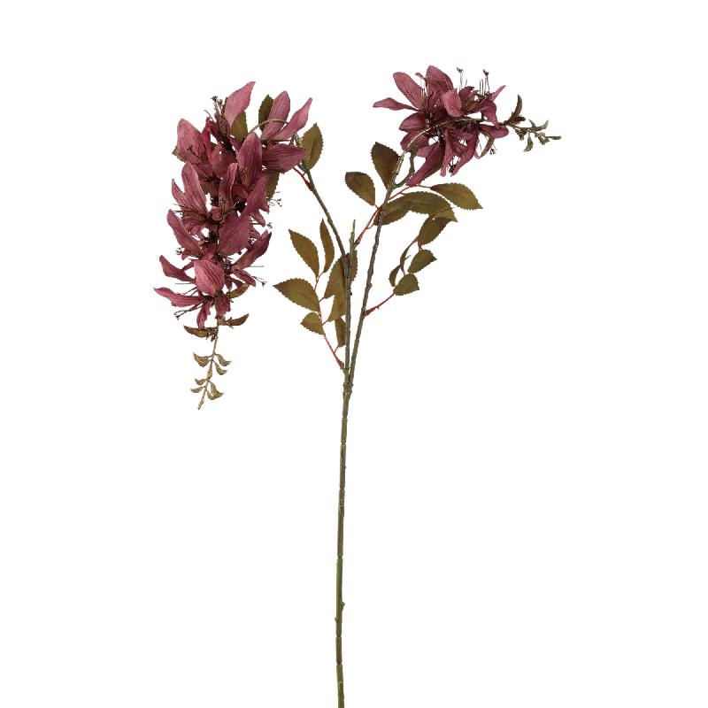 Gartenblume - Lila Kardinalblume Spray, Metall, Kunststoff, Leinwand | PTMD