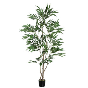 Baumgrün mit Ficus Benjamina, im Kunststofftopf und aus Kunststoff und Polyester, L | PTMD