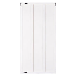Wall Panel – Wave Stripe Layer Design, MDF Construction, White Color, Textured Surface, L – Seline | PTMD