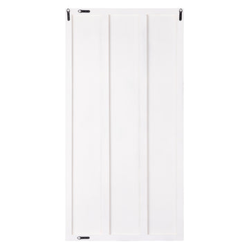 Wandpaneel – Wellenmuster Design, Rechteckige Form, MDF Material, Weiß, L – Seline | PTMD