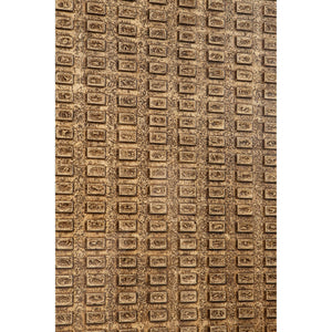 Wandpaneel – Gerahmtes Design mit Glas, MDF Konstruktion, Bronze Farbton, Dekorative Struktur, L – Sierre | PTMD