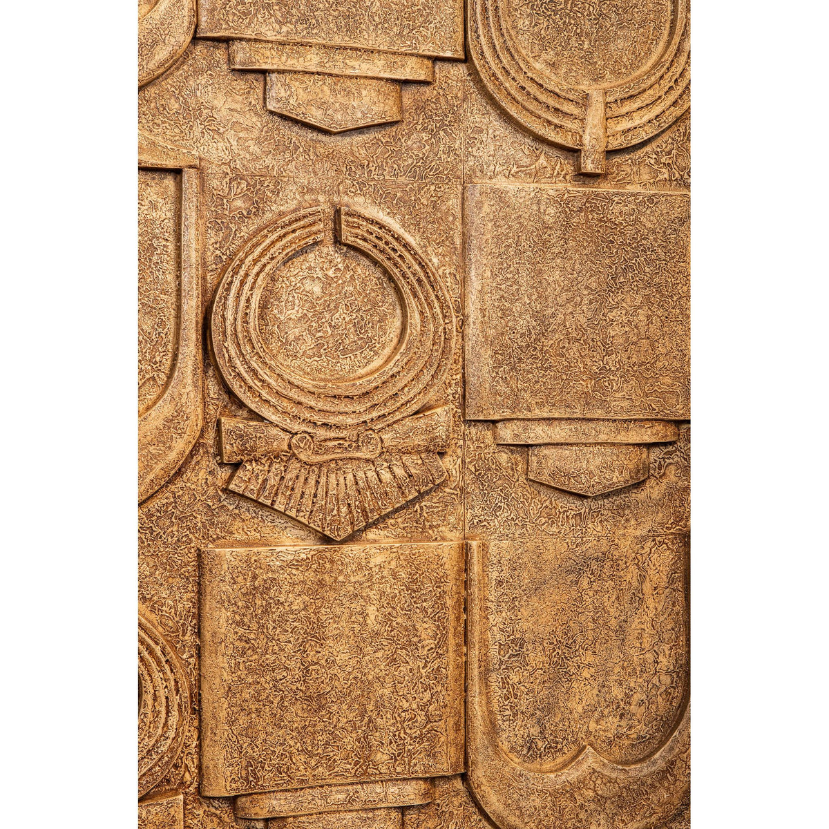 Wandpaneel – Antike Symbolik Design, MDF Konstruktion, Beiger Farbton, Antiker Stil, L – Saku | PTMD
