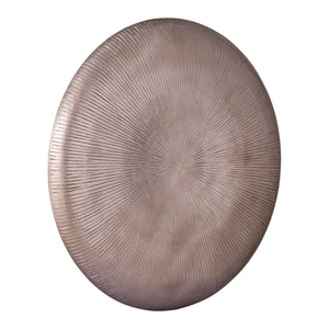 Wandpaneel – Dickes Rundstreifen Design, MDF Konstruktion, Bronze Farbton, Strukturierte Oberfläche, L – Toran | PTMD