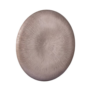 Wandpaneel – Dickes Rundstreifen Design, MDF Konstruktion, Bronze Farbton, Strukturierte Oberfläche, M – Toran | PTMD