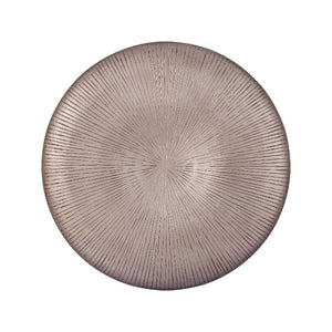 Wandpaneel – Dickes Rundstreifen Design, MDF Konstruktion, Bronze Farbton, Strukturierte Oberfläche, M – Toran | PTMD
