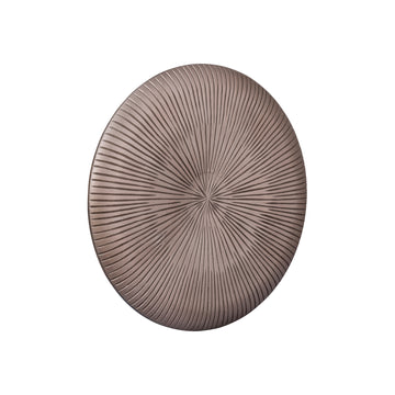 Wandpaneel – Dickes Rundstreifen Design, MDF Konstruktion, Bronze Farbton, Strukturierte Oberfläche, S – Toran | PTMD