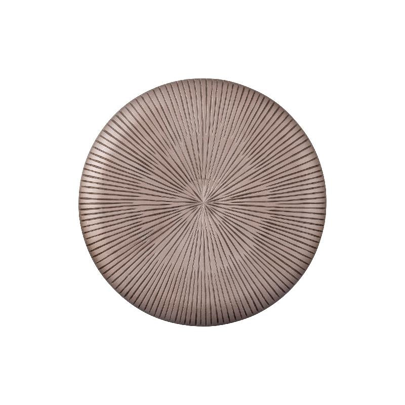 Wandpaneel – Dickes Rundstreifen Design, MDF Konstruktion, Bronze Farbton, Strukturierte Oberfläche, S – Toran | PTMD
