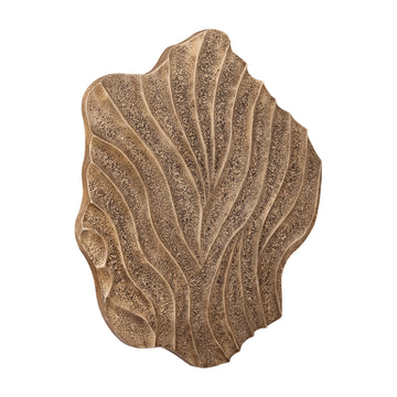Wall Panel – Wavy Organic Design, MDF Construction, Beige Tone, Structured Surface, L – Abbie | PTMD
