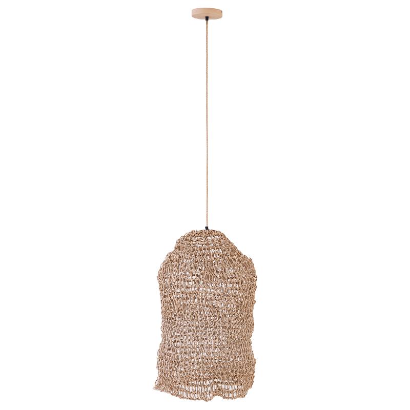 Hängelampe – Seildesign, Offene Form, Papiermaterial, Natur – Dayo | PTMD
