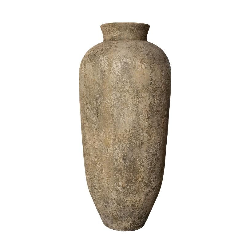 Pot – beige surface, tall shape, jug-look – Gisel | PTMD