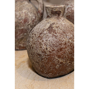 Flower pot – Brown Color, Decorative Design, Terracotta Ceramic – Shironda | PTMD