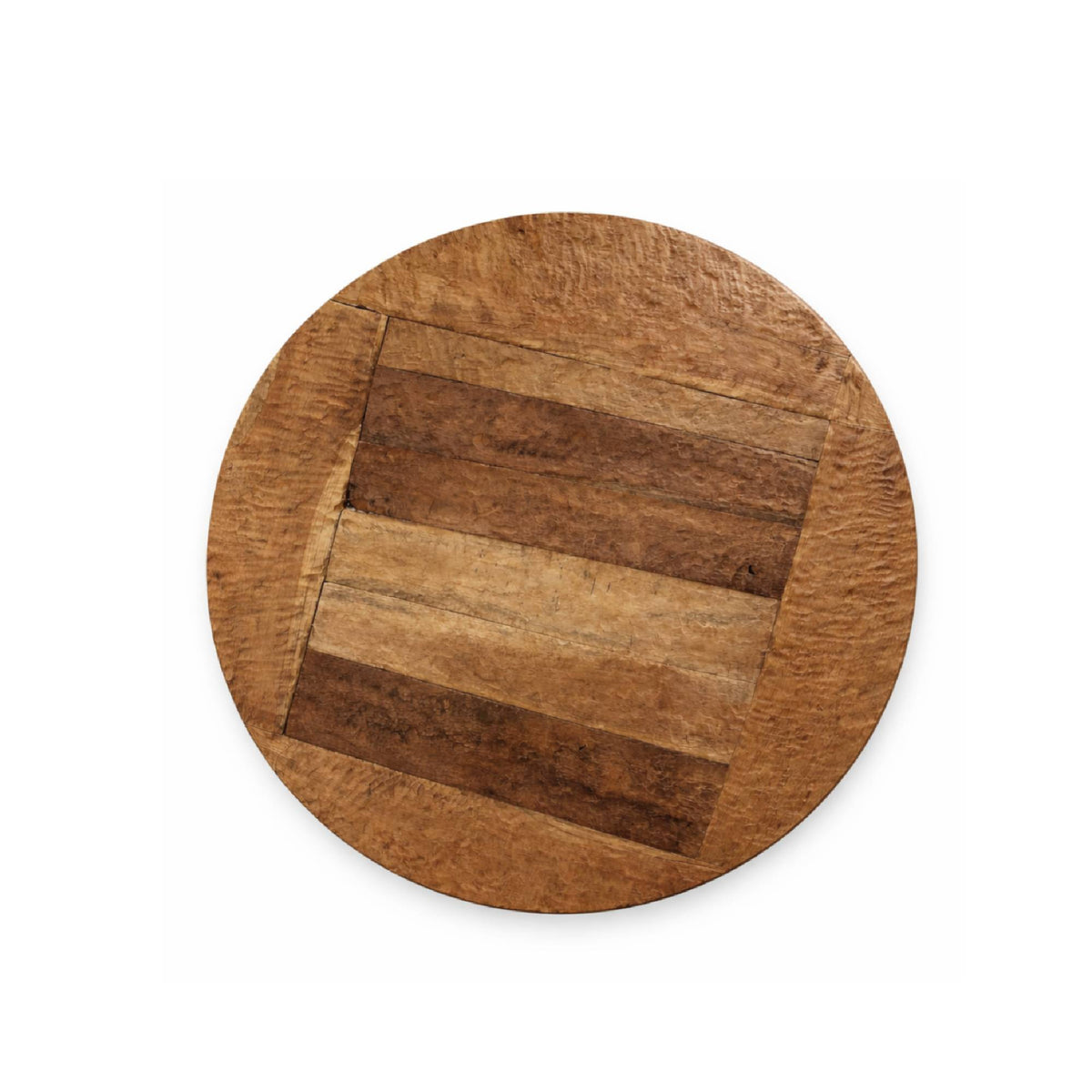 Wall Panel – Teakwood Surface, Round Shape, Pierced Structure, L – Roch | PTMD
