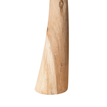 Statue – Gebogenes Design, Dekorative Form, Teakholz Material, Natur – Rush | PTMD
