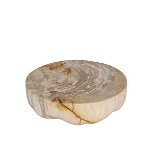 Dekotablett – Versteinertes Holz, Halbkugel Design, Naturbelassene Oberfläche, S – Bethe | PTMD