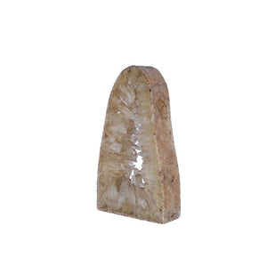 Dekostatue – Quarz Mineralstein, Offenes Dreieck Design, Naturbelassene Oberfläche, S – Urica | PTMD