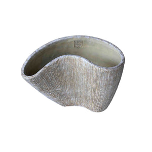 Vase – Creme Farbe, Organisches Design, Zement Material, S – Destri | PTMD