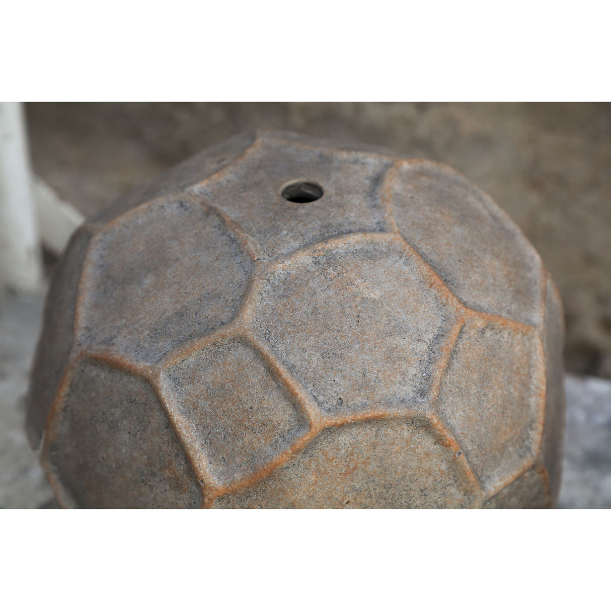 Vase – Beige Farbe, Kreis Design, Zement Material, S – Julis | PTMD