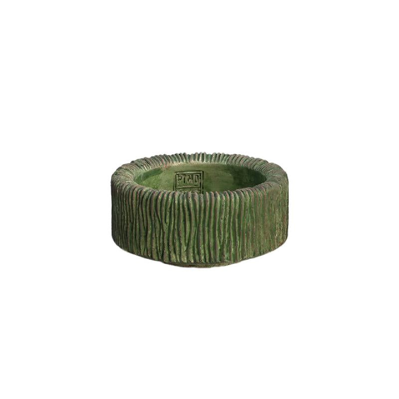 Bowl – Round Shape, Stripe Pattern, Moss Green Color, S – Jacyln | PTMD