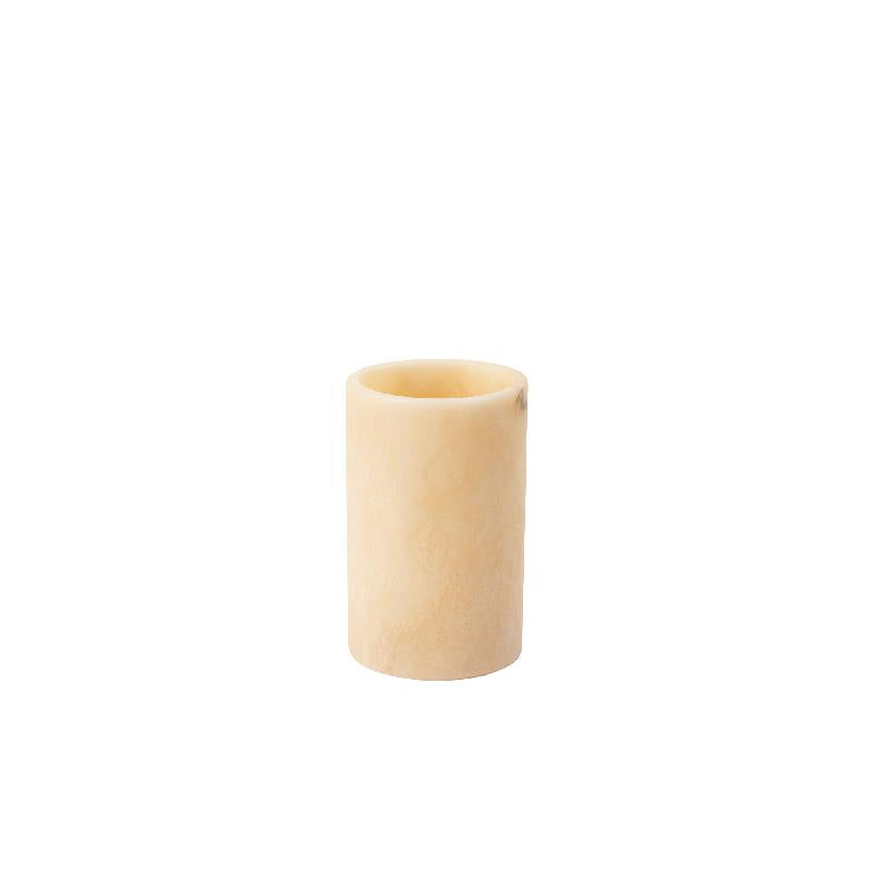 Windlicht – Onyx Stein, Weiße Oberfläche, Runde Form, L – Feyza | PTMD