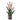 Kunstpflanze – Rosa Blüten, Glas Vase, Polyester Glas, L | PTMD