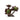 Kunstpflanze - Braune Aeonium, Zementtopf, Kunststoff – M | PTMD