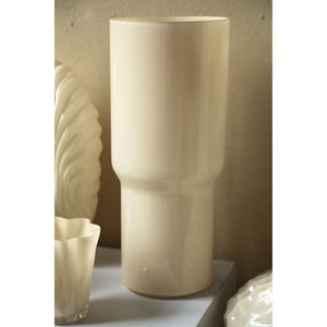 Vase - Solid Glass, Round Shape, Cream Color - Ranzel | PTMD