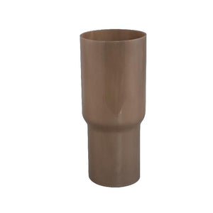 Vase – Solid Glass, Round Shape, Taupe Colour – Ranzel | PTMD