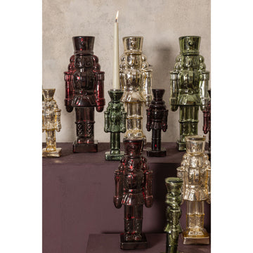 Statue – Goldenes Glas, Nussknackerform, Glänzende Oberfläche, L – Breyen | PTMD
