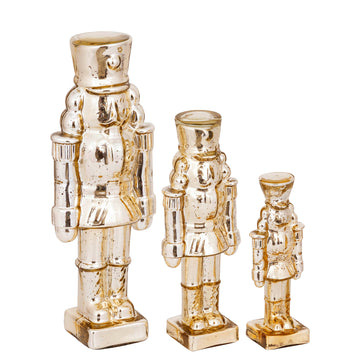 Statue – Goldenes Glas, Nussknackerform, Glänzende Oberfläche, L – Breyen | PTMD