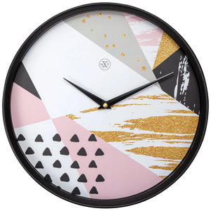 Wanduhr – Modernes Zifferblatt, Schwarzes Gehäuse, Stilles Uhrwerk - Grace | NeXtime