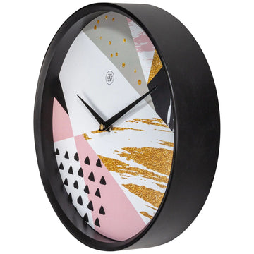 Wanduhr – Modernes Zifferblatt, Schwarzes Gehäuse, Stilles Uhrwerk - Grace | NeXtime