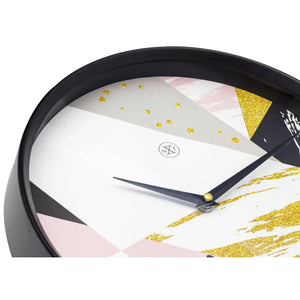Wanduhr – Modernes Zifferblatt, Schwarzes Gehäuse, Stilles Uhrwerk - Grace | NeXtime