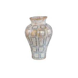 Flowerpot – White Surface, Square Shape, Ceramic Material, L – Emylee | PTMD