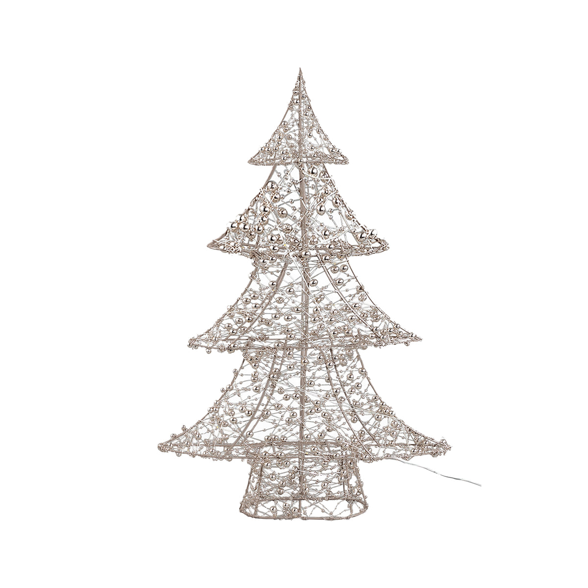 LED-Weihnachtsbaum – Goldfarben, Perlendekor, Größe XL - Misk | PTMD