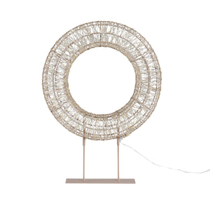 LED-Kranz – Champagnergold, LED-Beleuchtung, mit Standfuß, XS - Lexis | PTMD