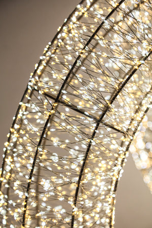 LED-Kranz – Champagnergold, LED-Beleuchtung, mit Standfuß, XS - Lexis | PTMD