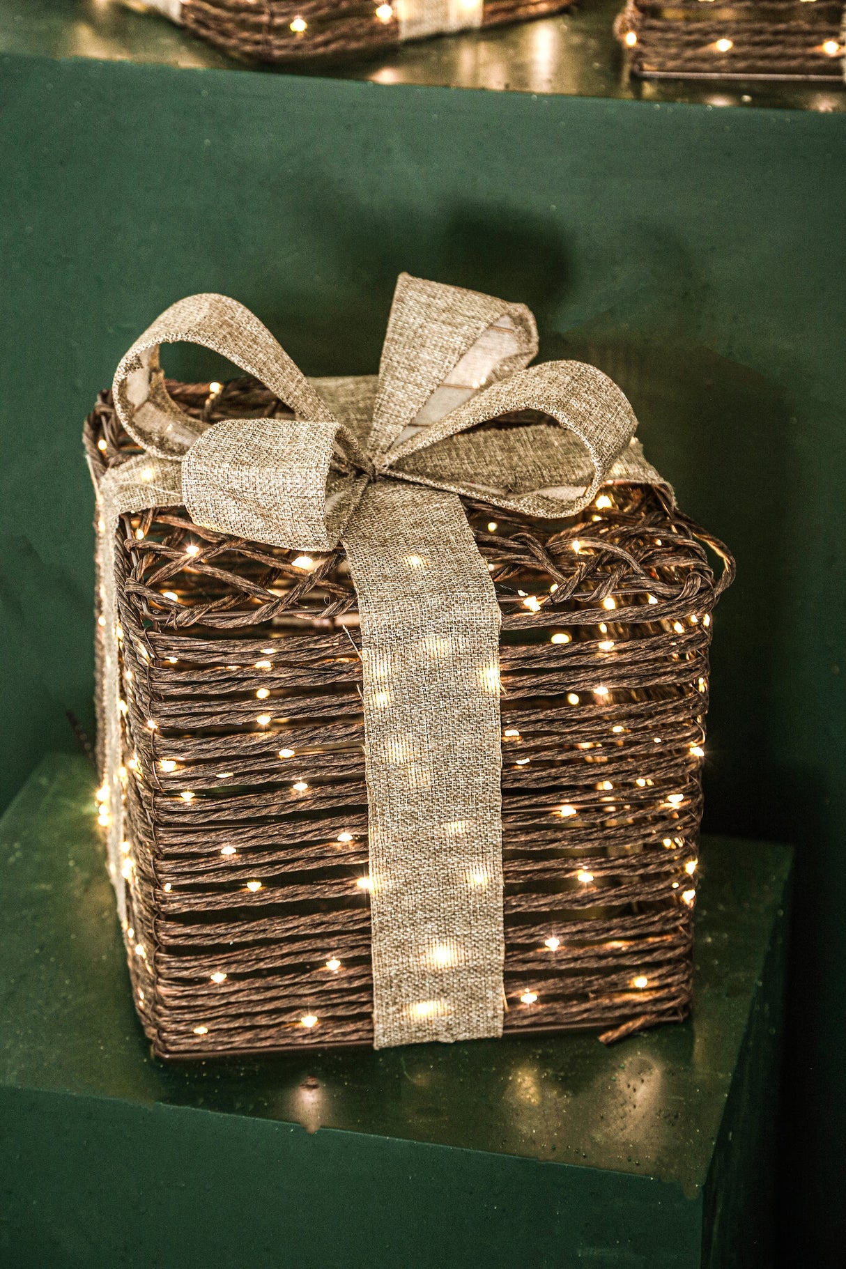 Dekofigur – LED Geschenkbox, 3er Set, Dunkles Braun - Lucis | PTMD