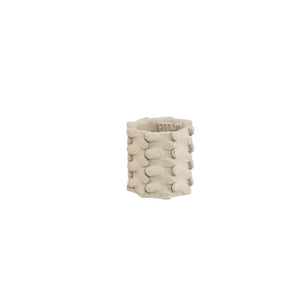 Flower Pot – Beige Color, Three-dimensional Expansion Design, Cement Material, XS – Norma | PTMD