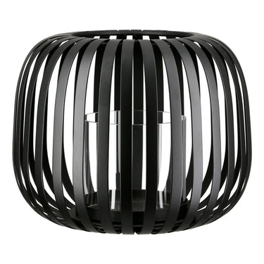 Windlicht – Zeitlose Eleganz, Stimmungsvolles Lichtspiel, Schwarze Akzente, 13 cm - Dogma | Gilde