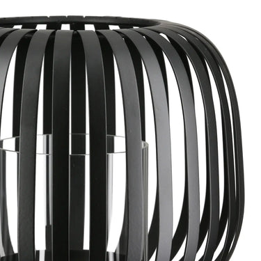 Windlicht – Zeitlose Eleganz, Stimmungsvolles Lichtspiel, Schwarze Akzente, 13 cm - Dogma | Gilde