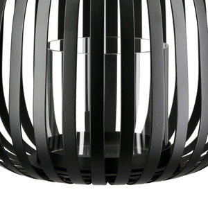 Windlicht – Zeitlose Eleganz, Stimmungsvolles Lichtspiel, Schwarze Akzente, 13 cm - Dogma | Gilde