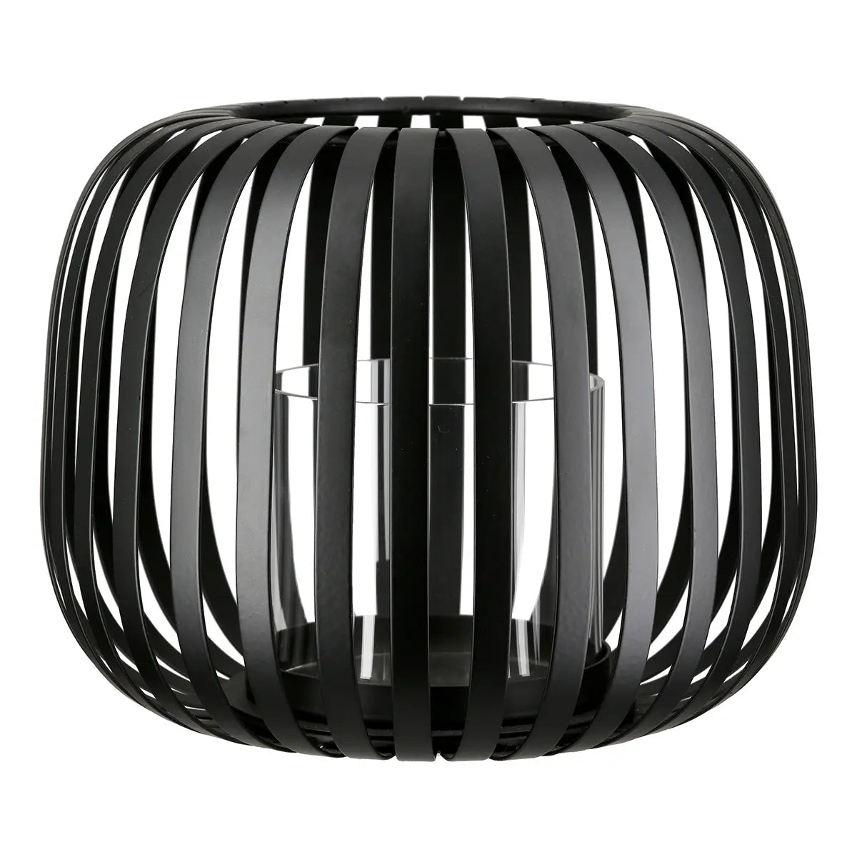 Windlicht – Zeitlose Eleganz, Stimmungsvolles Lichtspiel, Schwarze Akzente, 17 cm - Dogma | Gilde